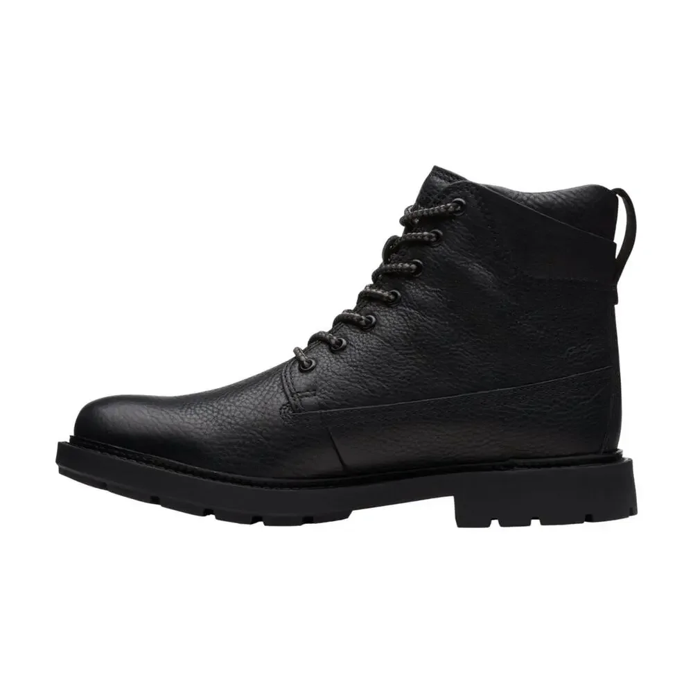 Clarks Craftdale 2 Hi Boot Leather Black Mens Size 8 M US [26169000]